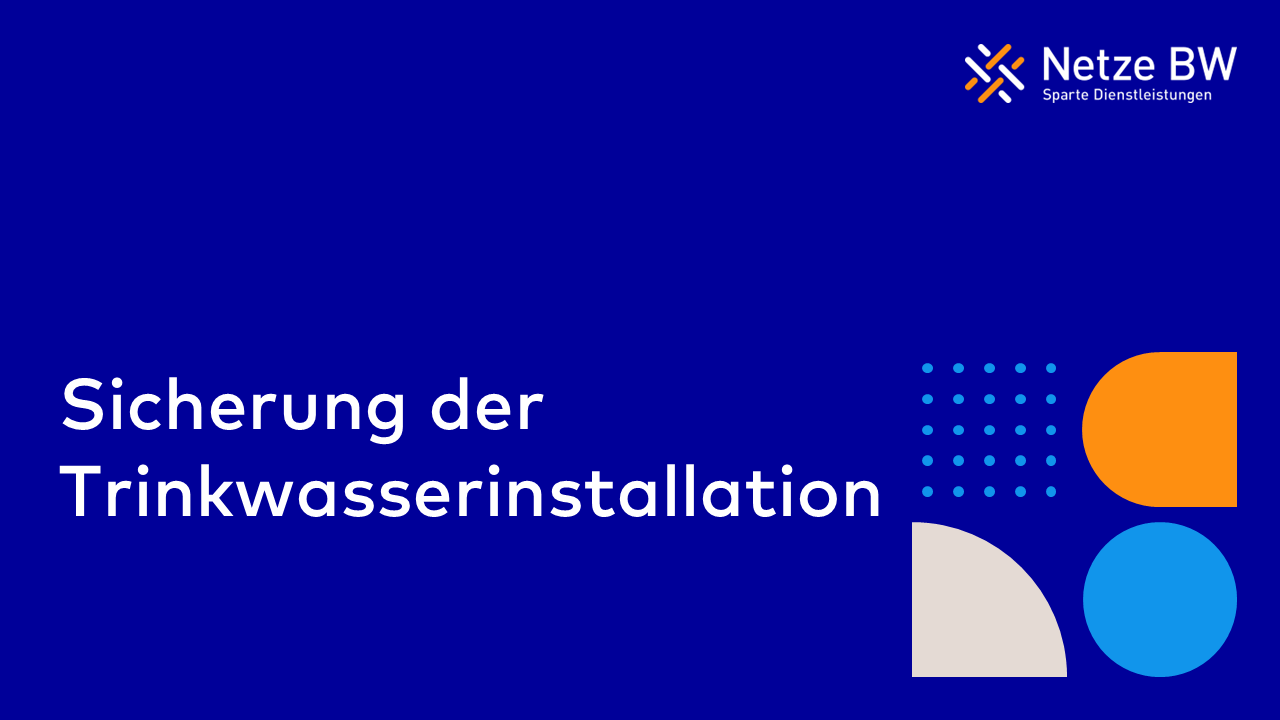 Sicherung der Trinkwasserinstallation