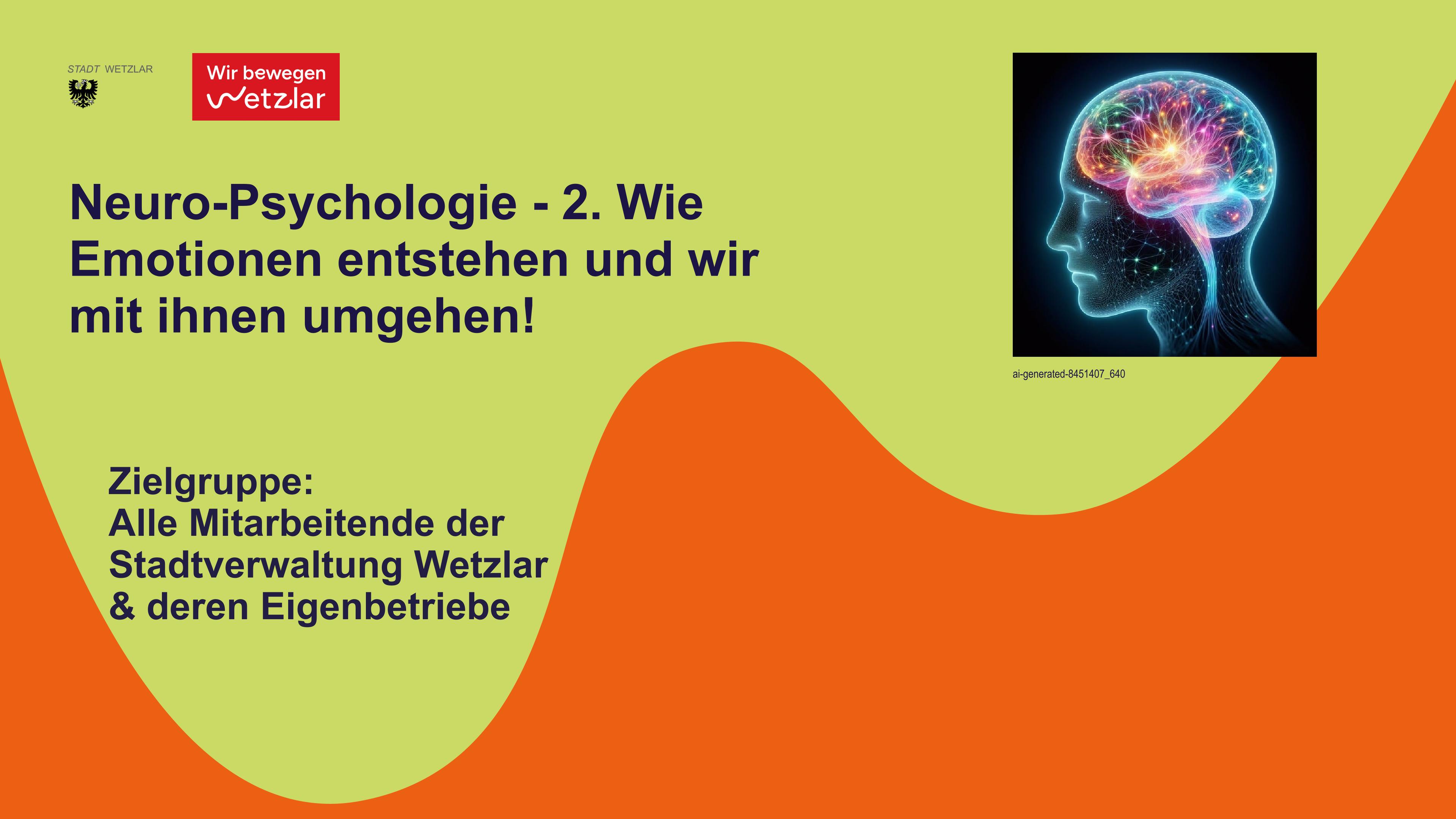 Zusatztermin Neuro-Psychologie - 2. Wie Emotionen entstehen und wir mit ihnen umgehen