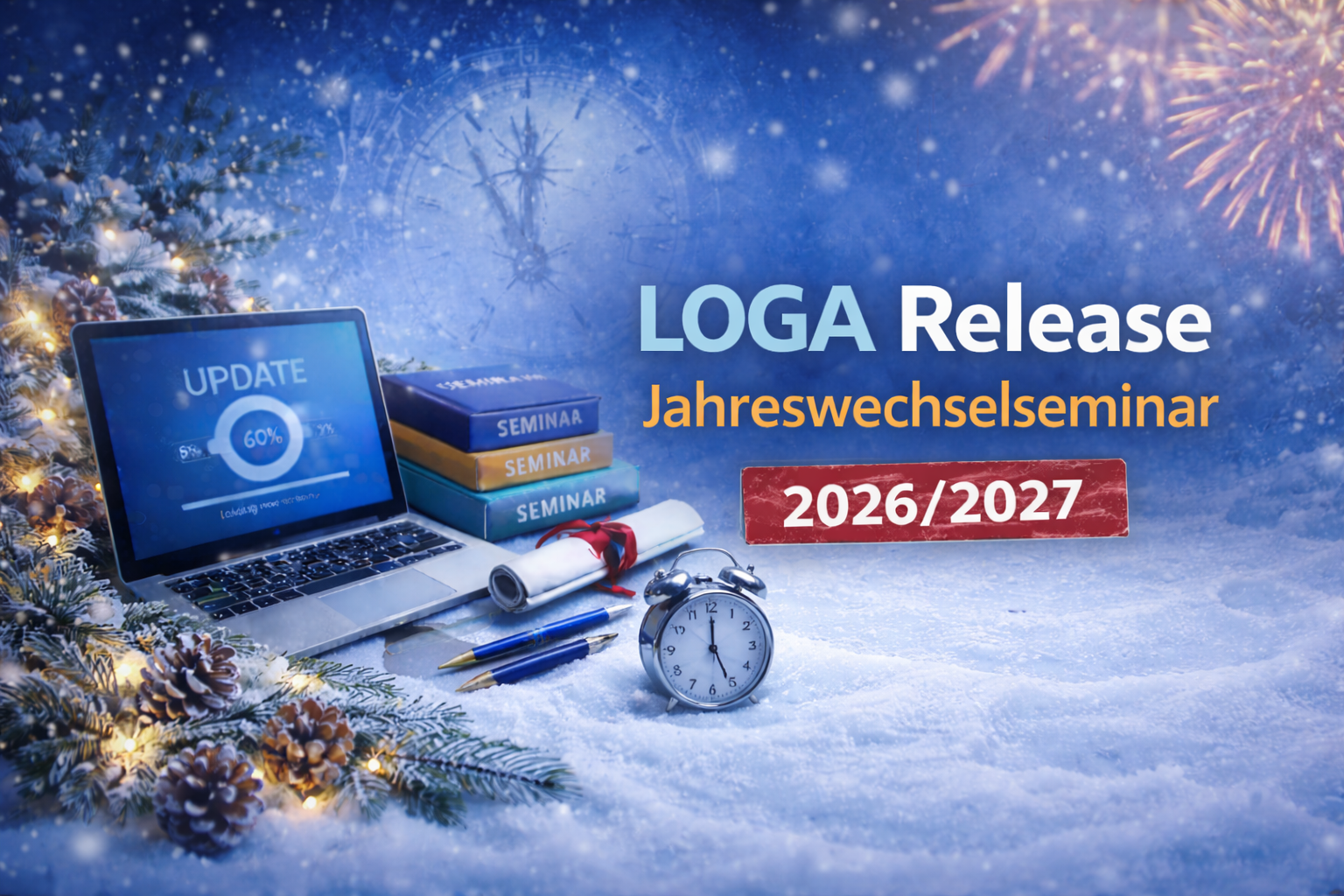 COM.academy LOGA Release und Jahreswechselseminar 2026/27