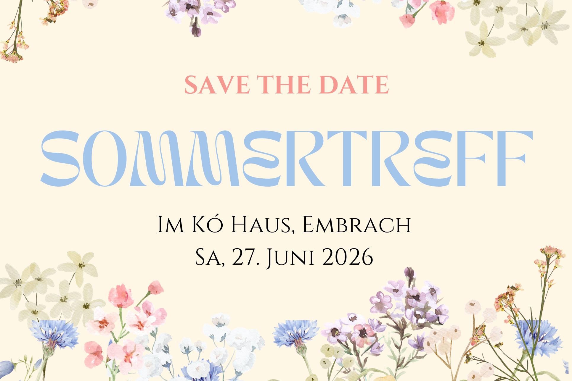 SOMMERTREFF IM KÓ HAUS, 27.6.26