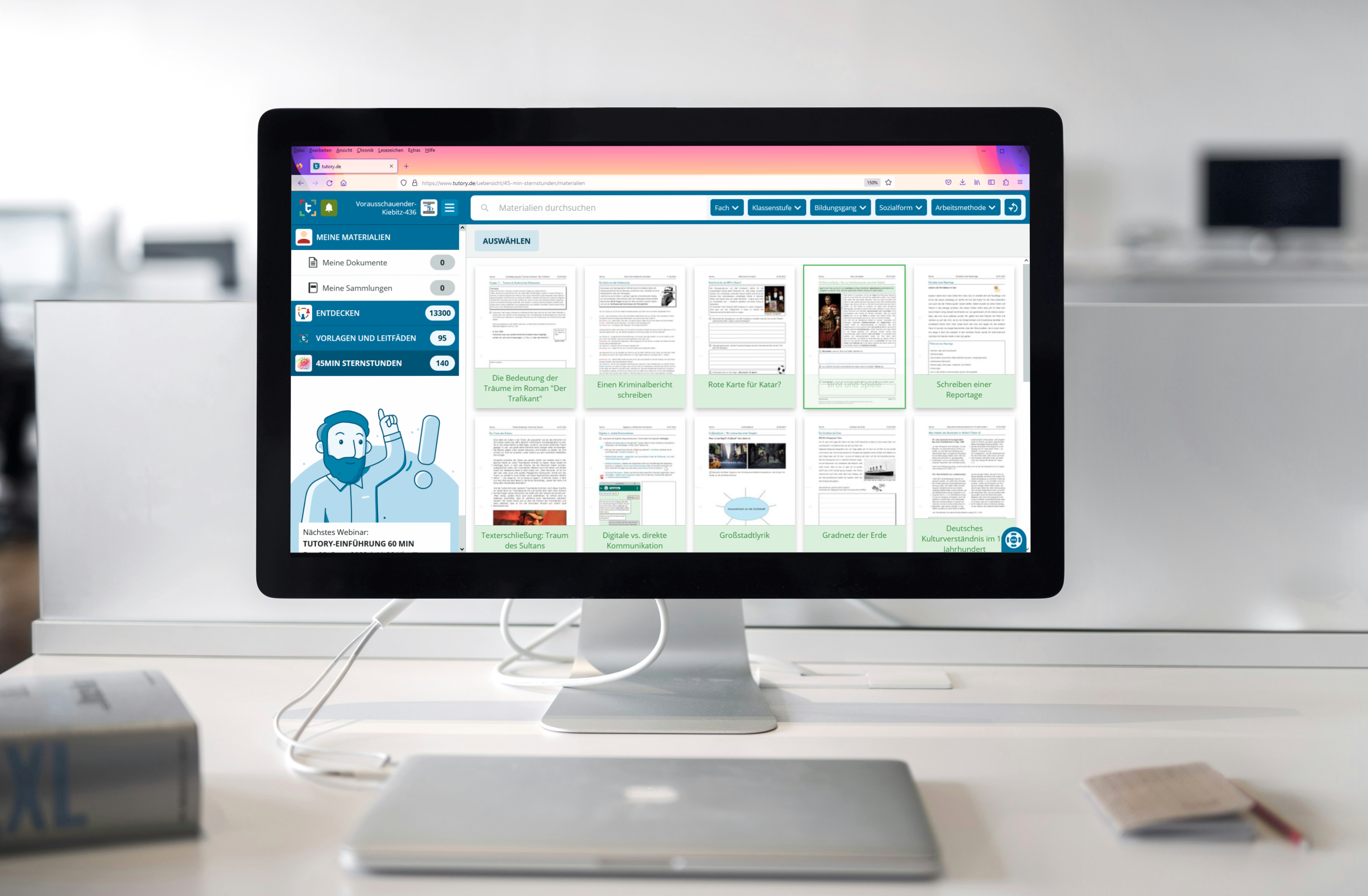 Online: Eigene Arbeitsblätter mit Tutory schnell und ansprechend gestalten