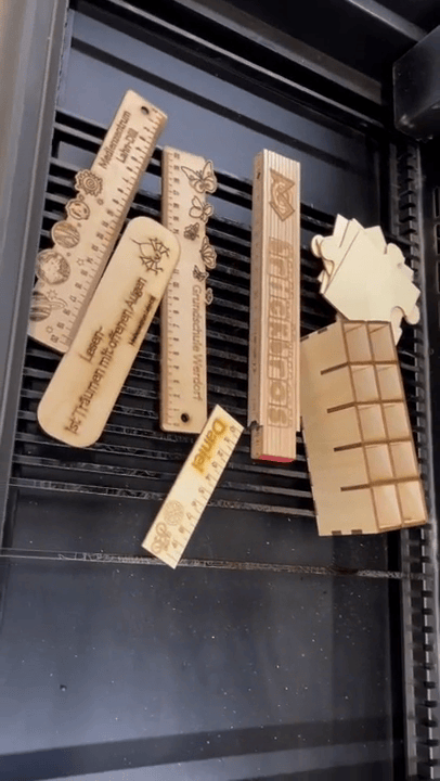 Unterrichtsmaterial aus dem Lasercutter